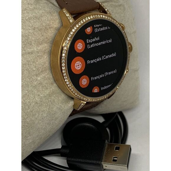 Fossil Gen 4 Authentic Digital Dial Smart Watch Custom Band FTW6015 ZA286 - Picture 4 of 12